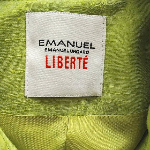 Emanuel Ungaro Green Structured Blazer Size 8 - Picture 4 of 9